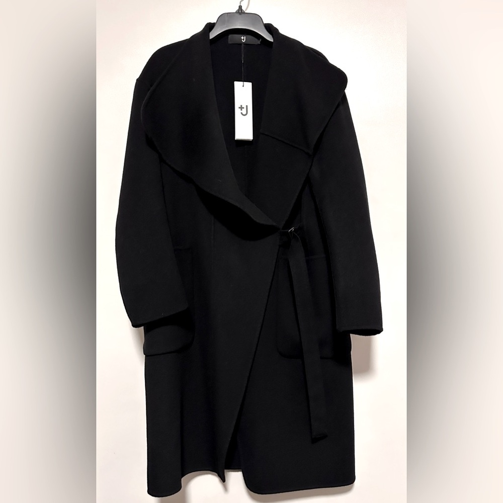 Uniqlo +J Black Wool Coat